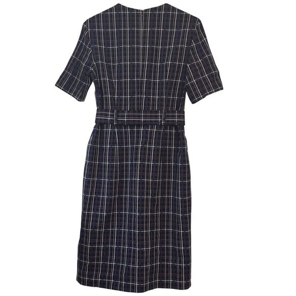 Hugo Boss "Ditania" Women's Size 4 Multi-Color Belted Short Sleeve Sheath Dress - Picture 8 of 13